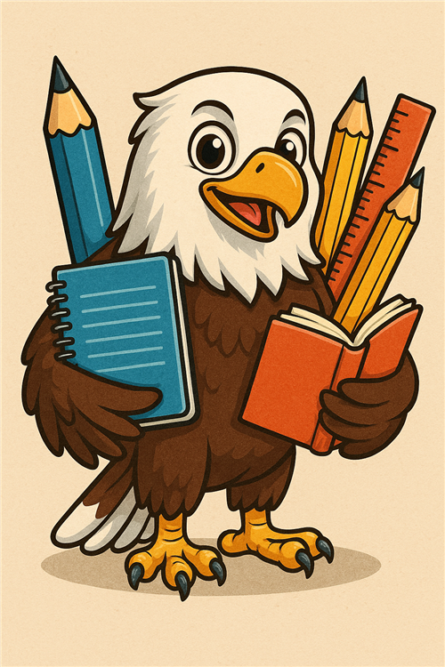 Eagle with Supplies